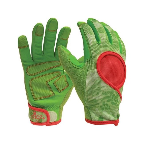 Patioplus Womens Signature Synthetic Leather Gardening Gloves - Green Large PA147872 - main